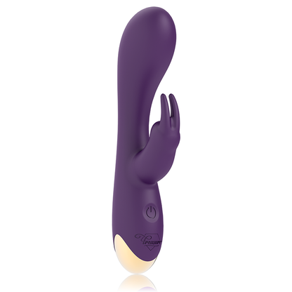 Vibrador Laurence Rabbit de TREASURE compatible con tecnología WatchMe Wireless, con diseño elegante y detalles suaves.