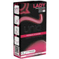 Condominos femeninos UNIQ Lady sin látex con liguero, paquete de 3 unidades, diseño discreto y cómodo para protección femenina.