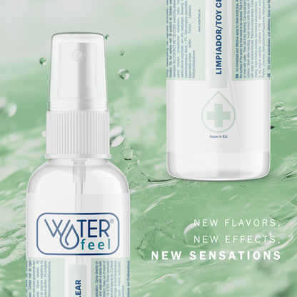 Limpiador de juguetes WaterFeel Sterile de 150 ml, líquido transparente para desinfectar y limpiar juguetes infantiles.