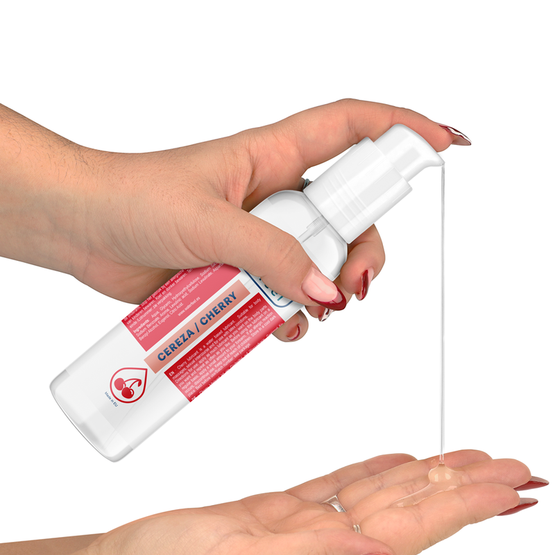 Lubricante de cereza Waterfeel de 175 ml con aroma frutal y textura suave para mayor comodidad y sensación agradable.