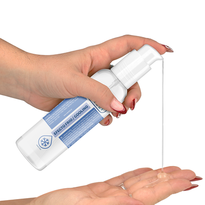 Lubricante WATERFEEL efecto frío de 150 ml en botella, con textura suave y efecto refrescante para uso personal.