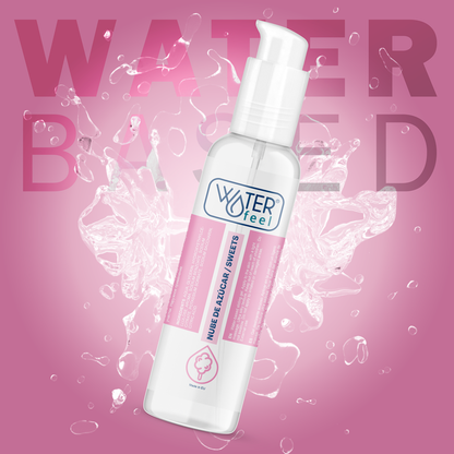 Lubricante WATERFEEL Nube de Azúcar en botella de 175 ml, con textura suave y dulce para mayor comodidad y placer.