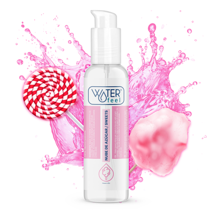 Lubricante WATERFEEL Nube de Azúcar de 175 ml, textura suave y hidratante para mayor comodidad y placer.
