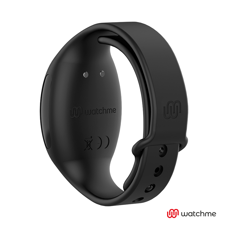 Reloj wearable WEARWATCH WatchMe con vibrador dual tecnología en color fucsia y azabache, con pantalla digital y correas ajustables.