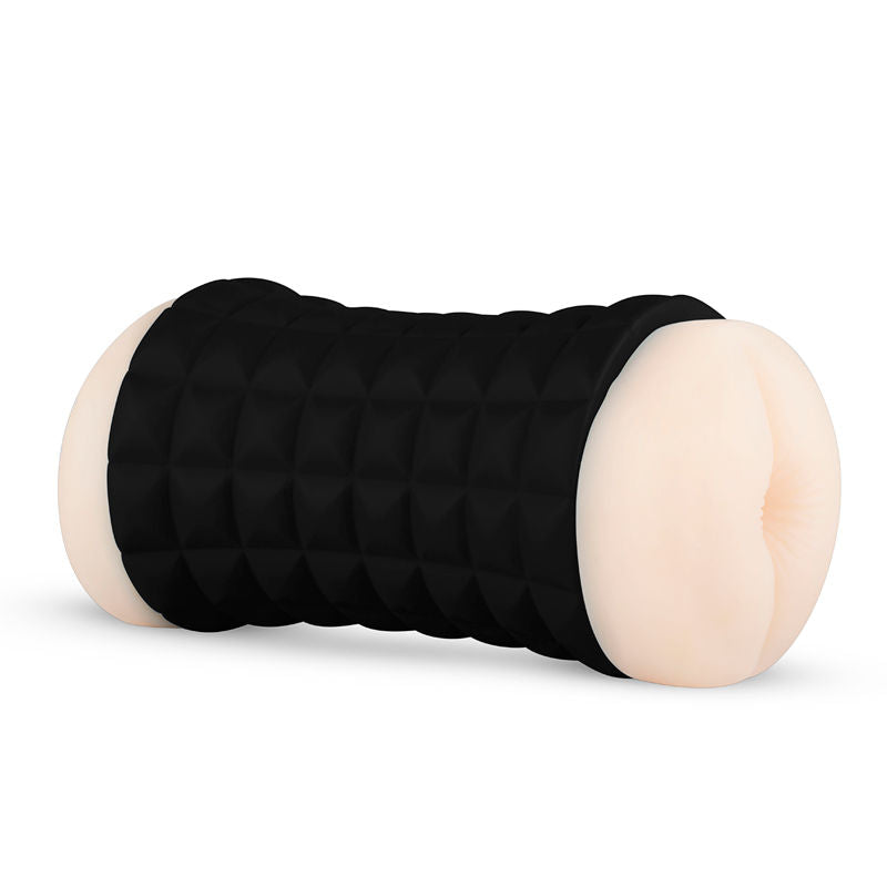 WomanVibe Masturbador Doble Gumy, realistic male-stimulation sex toy for women, featuring dual soft, textured sleeves for enhanced pleasure.