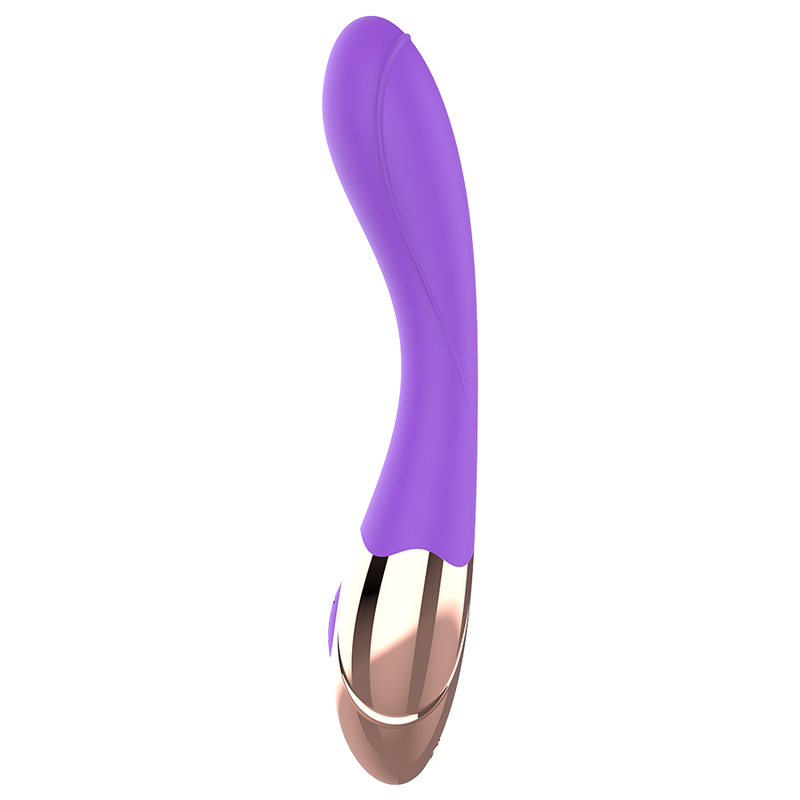 Vibrador recargable de silicona WomanVibe Sunny, diseño elegante y suave, ideal para placer personal, en color vibrante.