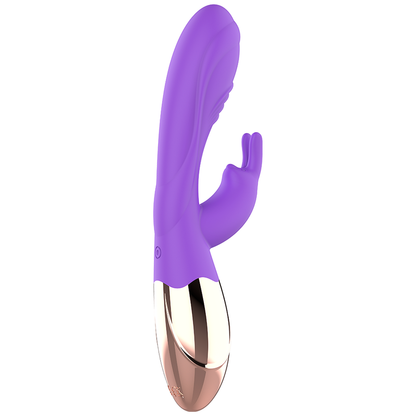 Vibrador recargable de silicona WomanVibe Viora, diseño elegante y suave, ideal para uso personal y placer íntimo.