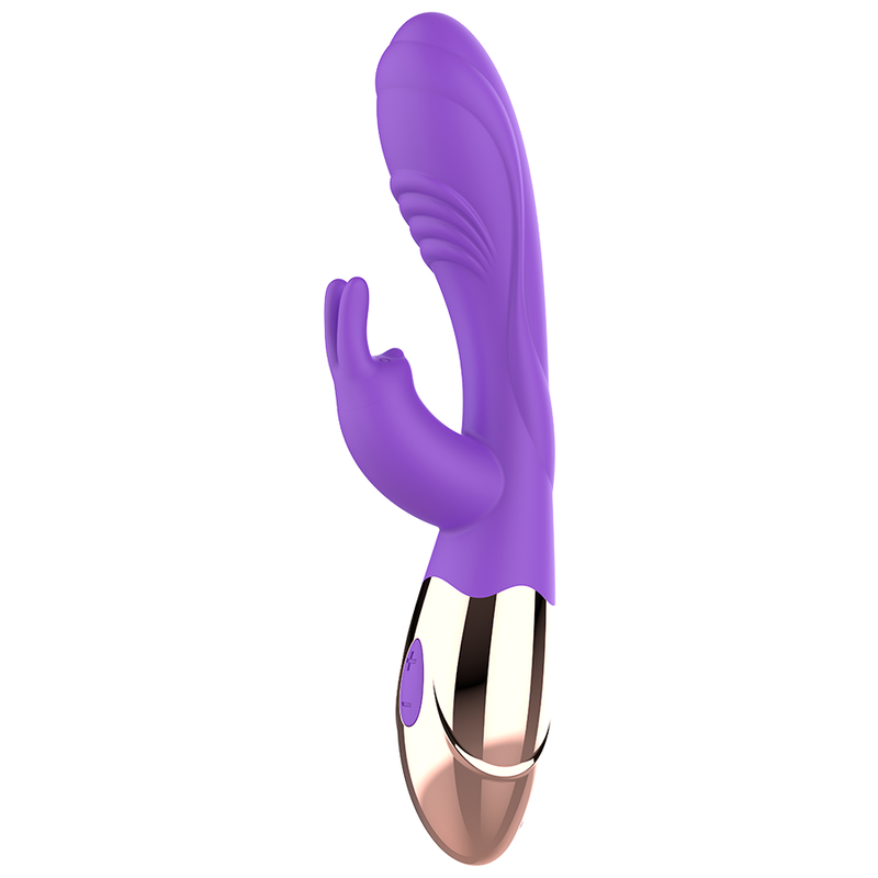 Vibrador recargable de silicona WOMANVIBE Viora, diseño elegante y suave para placer y comodidad.