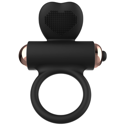 Anillo vibrador de silicona WOMANVIBE Zeus, con diseño ergonómico y textura suave para placer íntimo masculino y femenino.