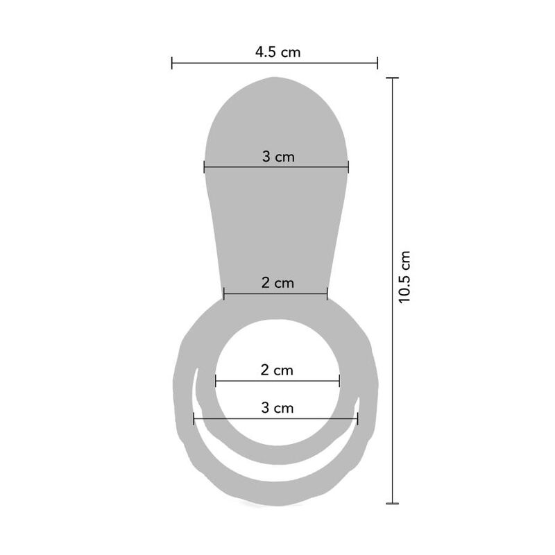 Anillo vibrador para parejas XOCOON en color verde, con diseño compacto y material suave, visible en la imagen.