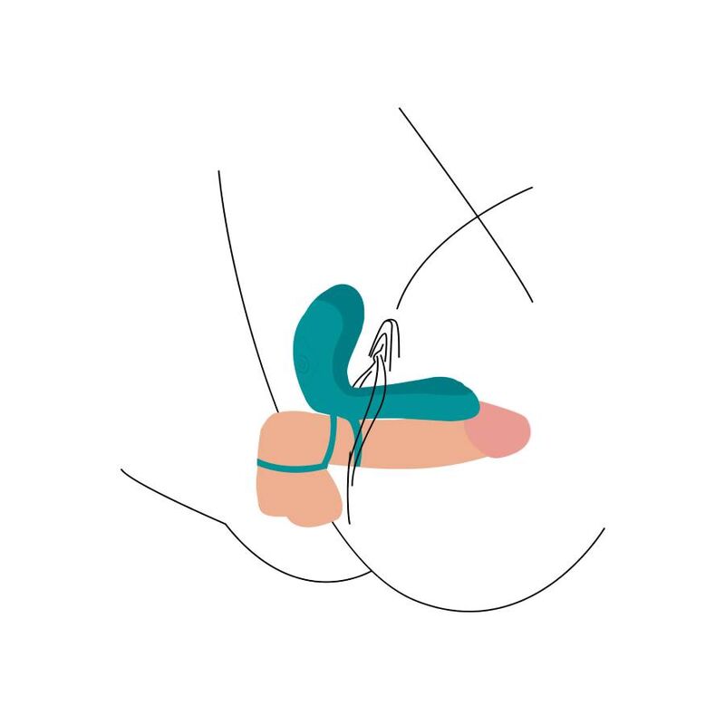 Anillo vibrador para parejas XOCOON en color verde, con diseño compacto y texturizado para mayor estimulación.