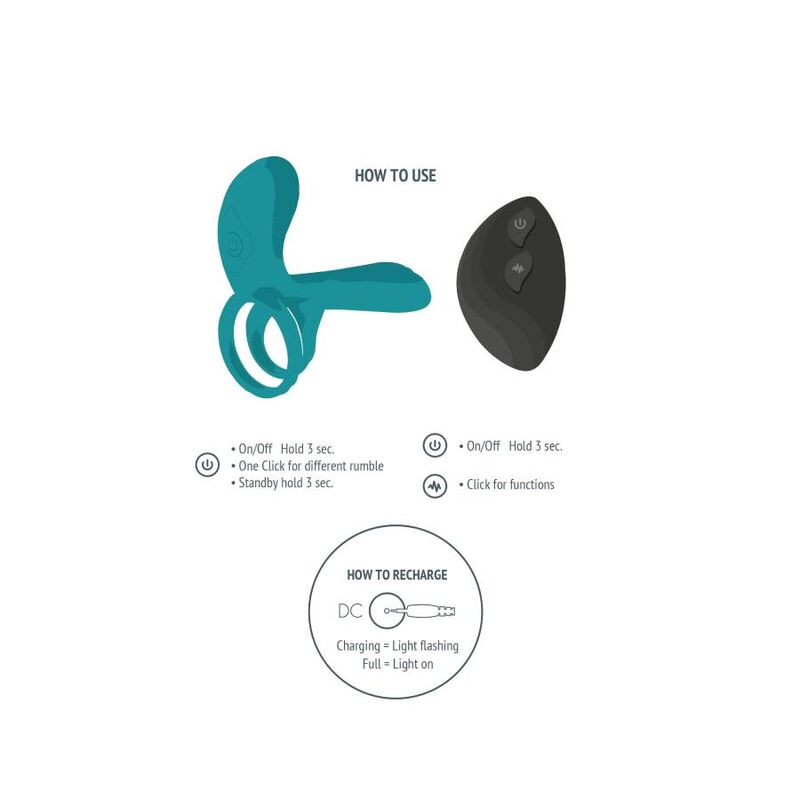 Anillo vibrador para parejas XOCOON en color verde, con diseño compacto y textura suave para uso íntimo.