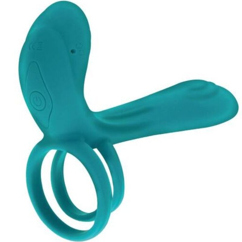 Anillo vibrador para parejas XOCOON en color verde, con diseño compacto y textura suave para uso íntimo.