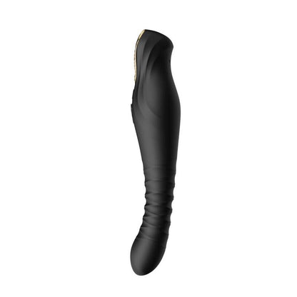 Vibrador ZALO King Thruster negro, con diseño compacto y superficie suave, ideal para estimulación masculina y uso personal.