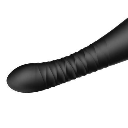 ZALO King Thruster en color negro, tabla de surf con diseño de alta calidad, vista frontal con detalles del modelo ZALO.