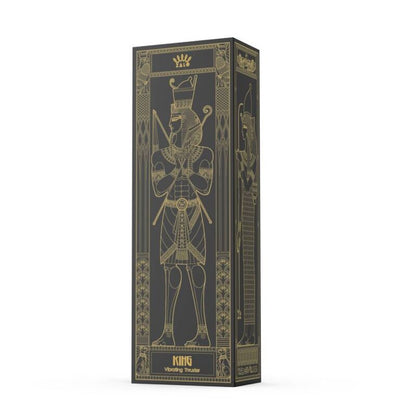 Vibrador ZALO King Thruster negro, con diseño resistente y textura suave, ideal para estimulación intensa y placer personal.